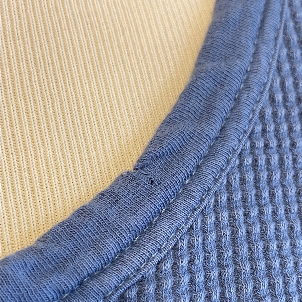 Aerie Gray Ribbed Long Sleeve Blouse - Picture 6 of 9